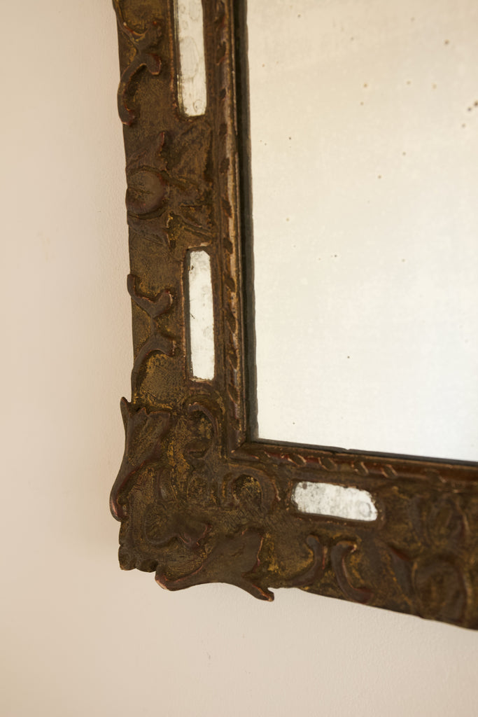 19th Century Carved Parclose Mirror