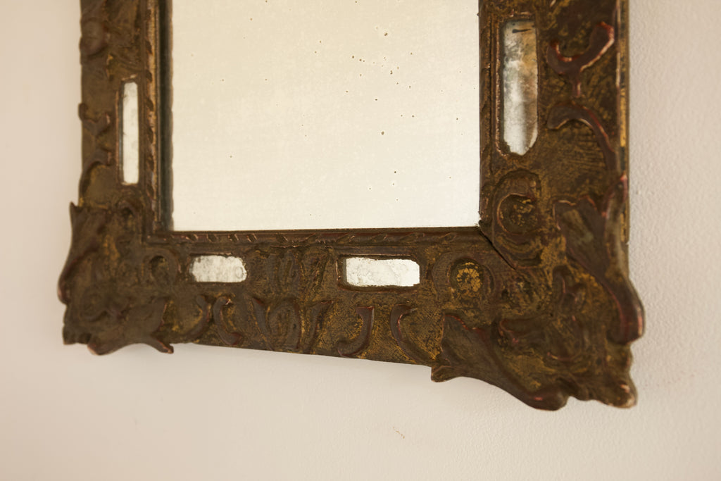 19th Century Carved Parclose Mirror