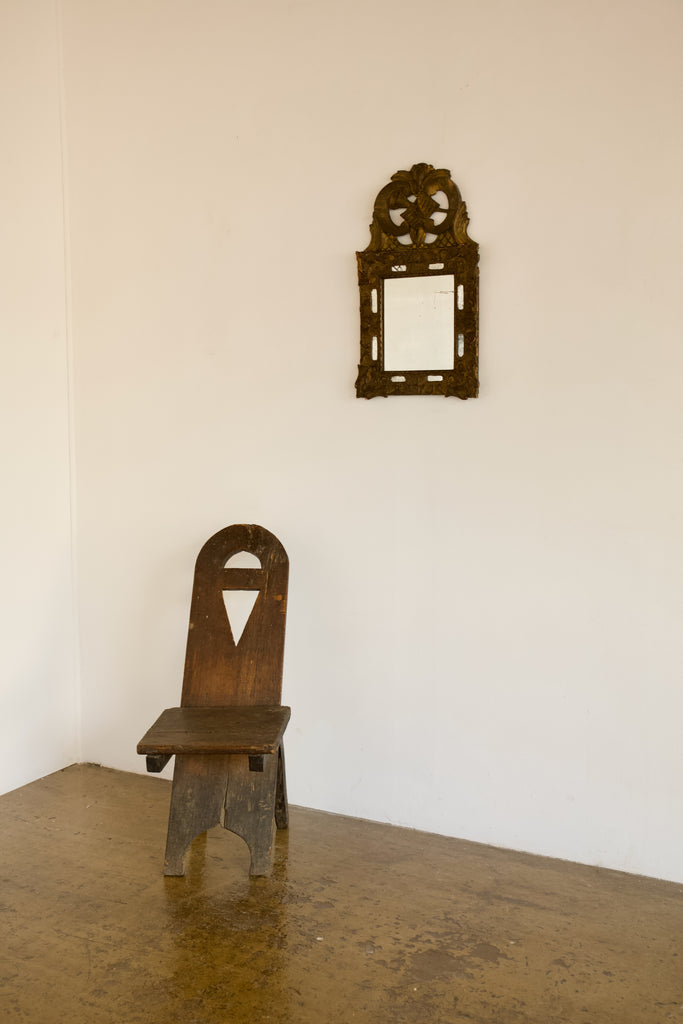 19th Century Carved Parclose Mirror