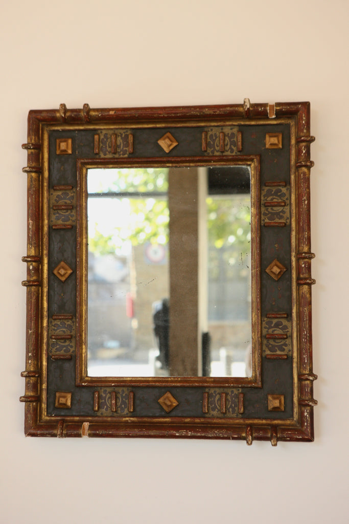 19th Century Spanish Hand Painted Gilt Mirror