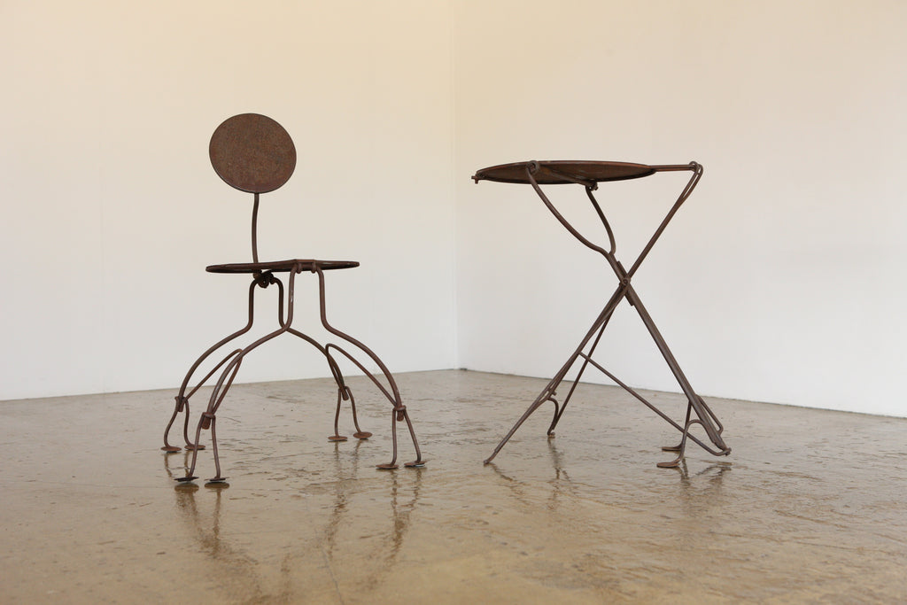 Metal Chair and Table, 1/8 2000