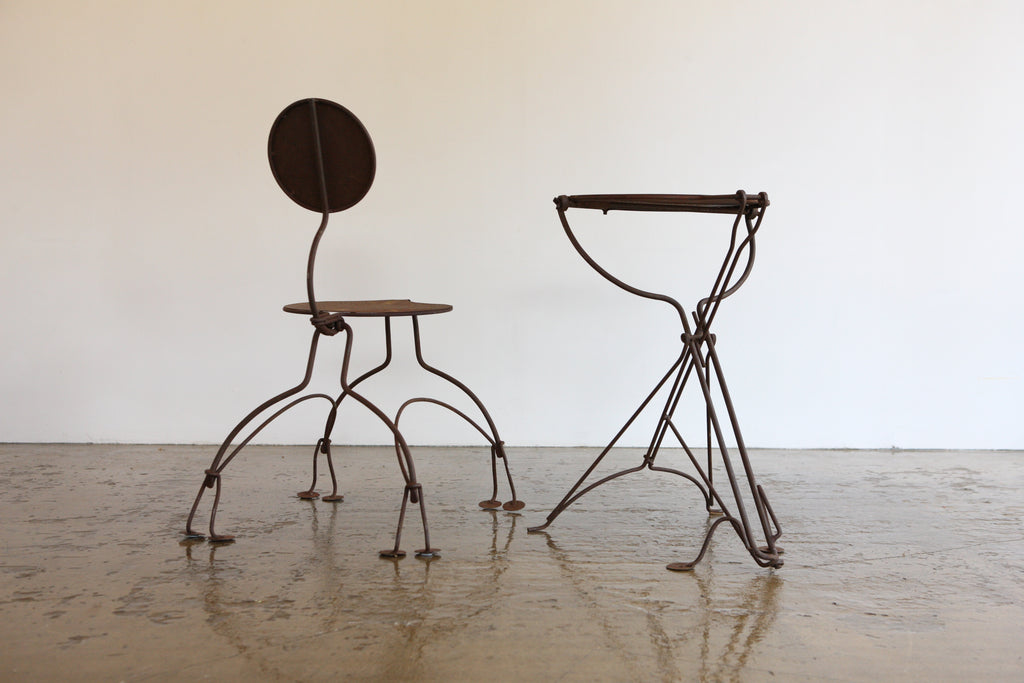 Metal Chair and Table, 1/8 2000