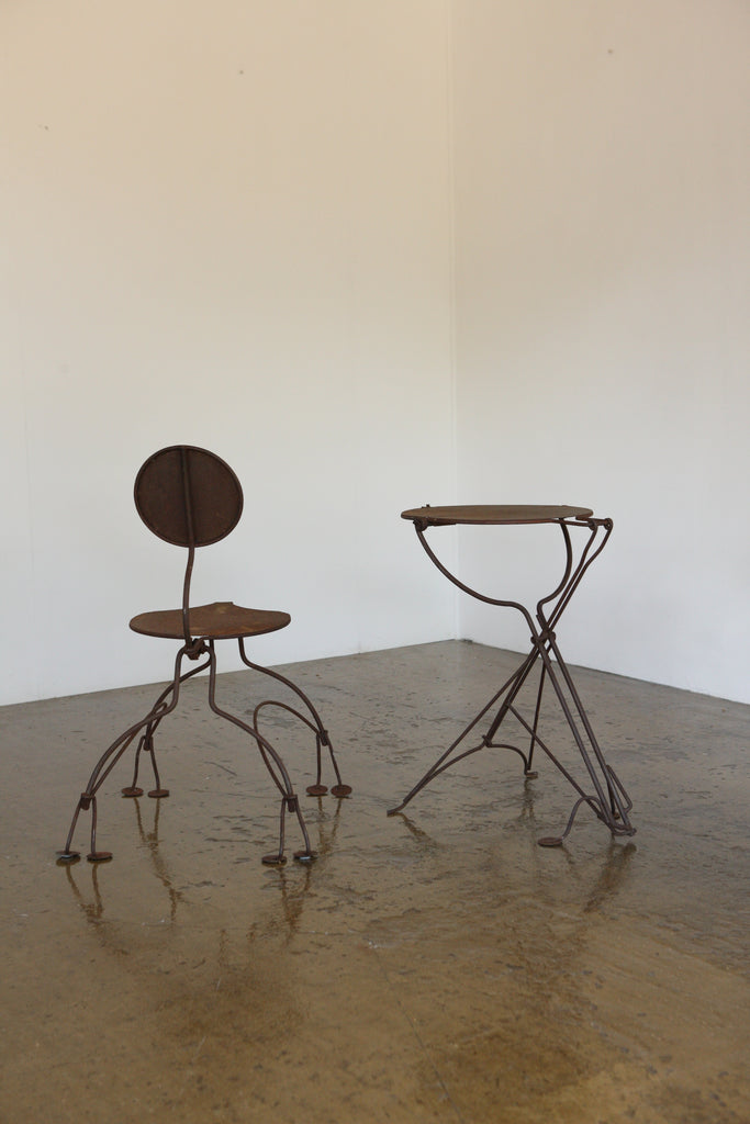 Metal Chair and Table, 1/8 2000