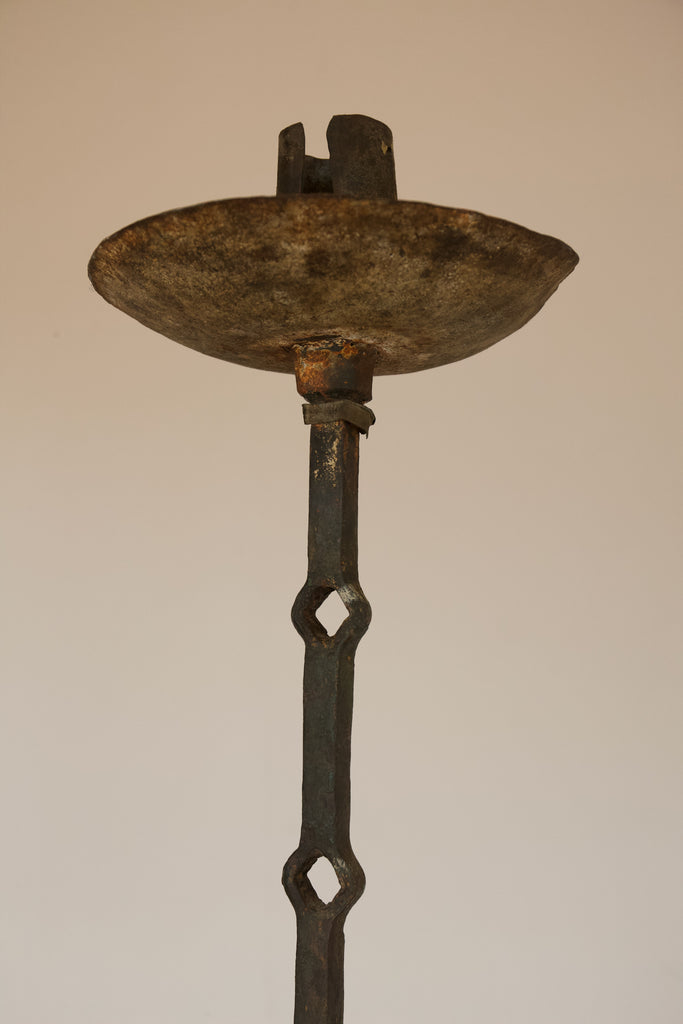 Pair of Metal Standing Candelabras