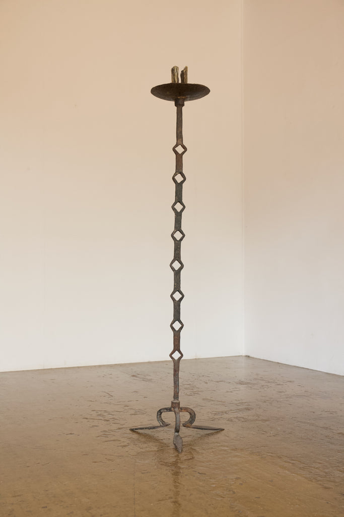 Pair of Metal Standing Candelabras
