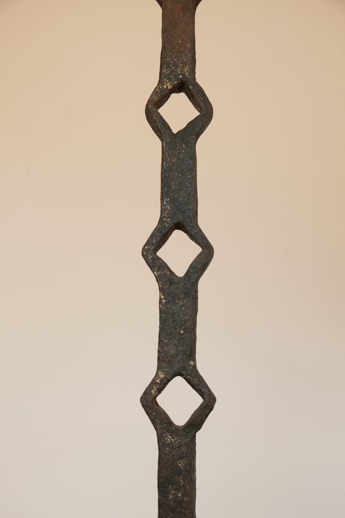 Pair of Metal Standing Candelabras