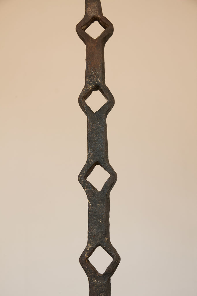Pair of Metal Standing Candelabras