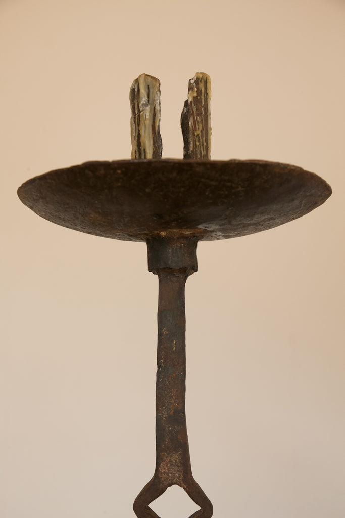 Pair of Metal Standing Candelabras