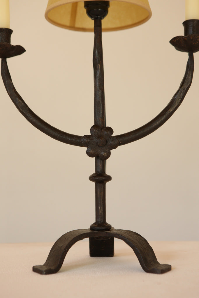 Iron Candelabra Lamp