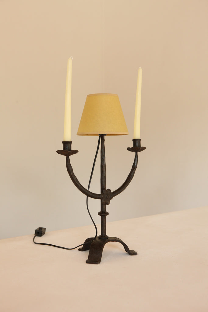 Iron Candelabra Lamp