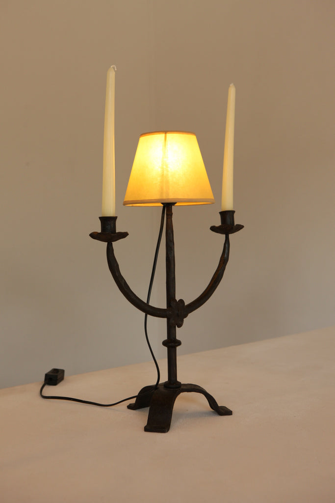 Iron Candelabra Lamp
