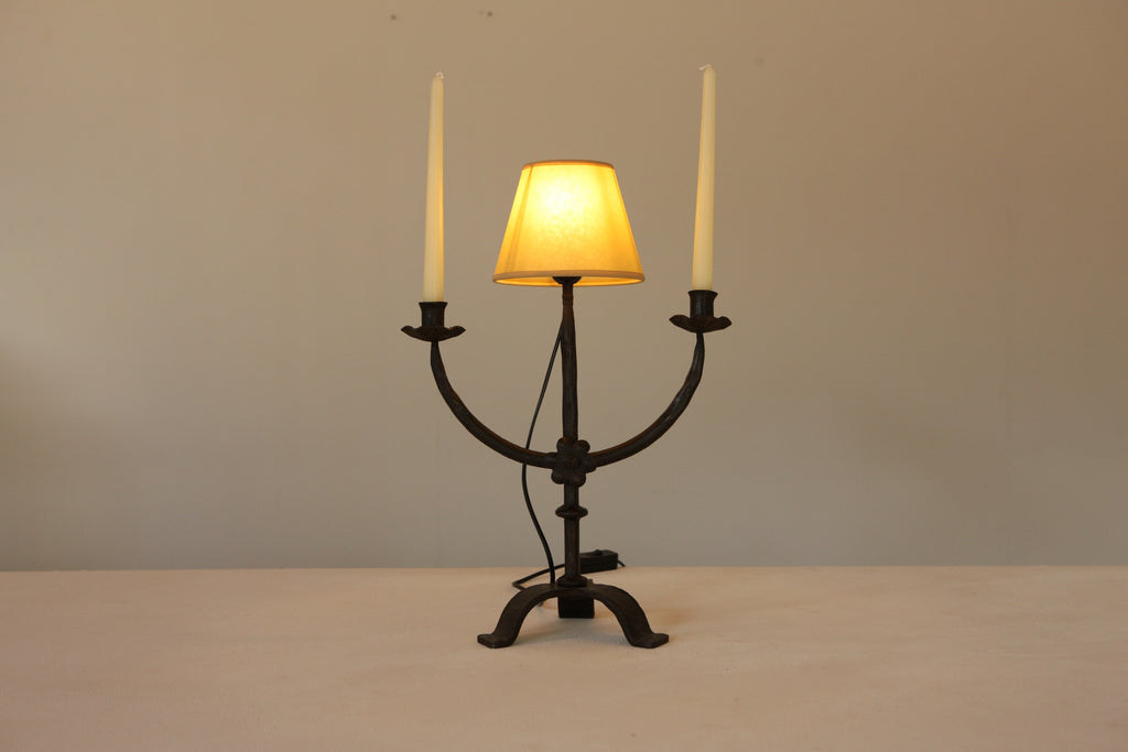 Iron Candelabra Lamp
