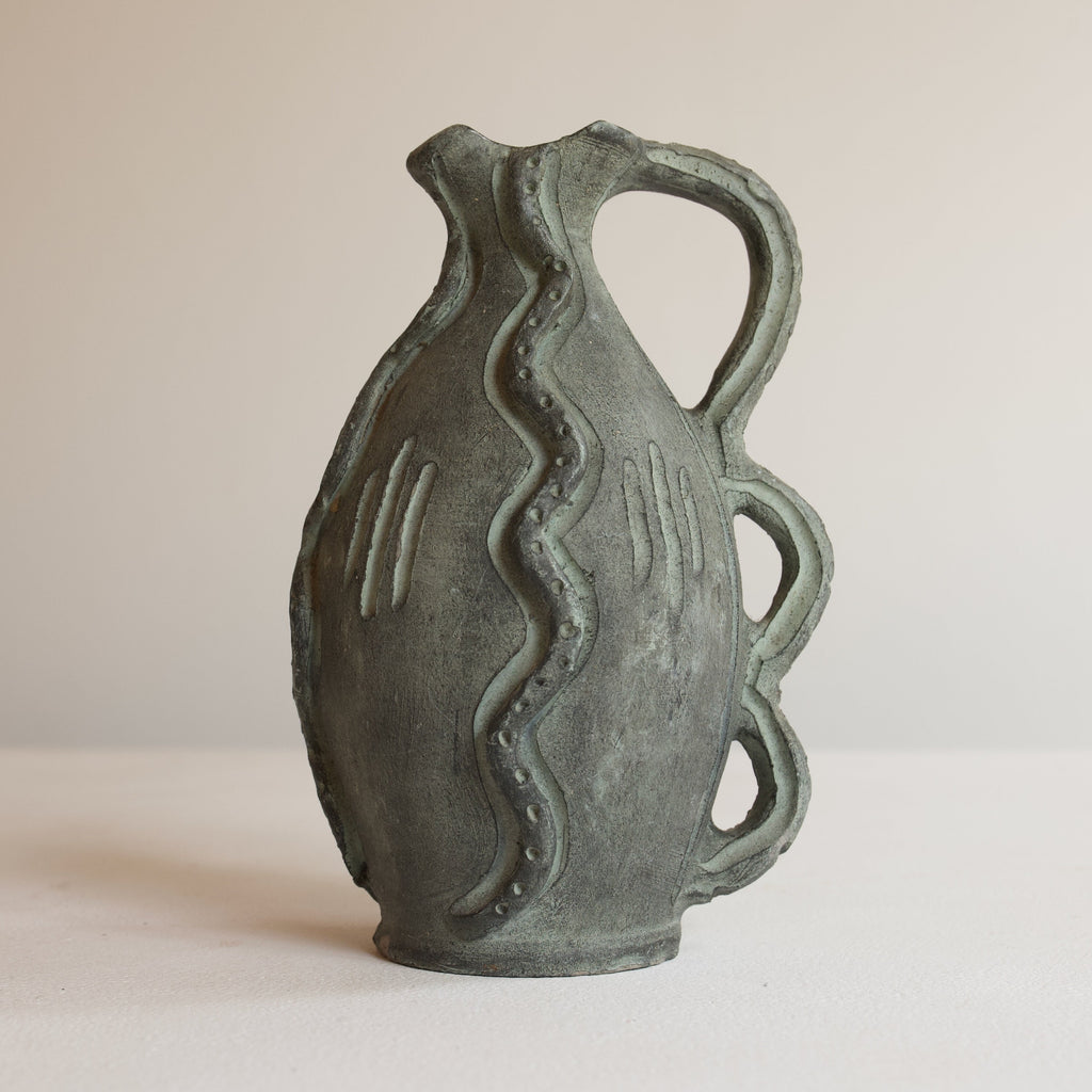 Brutalist Ceramic Partenon Jug