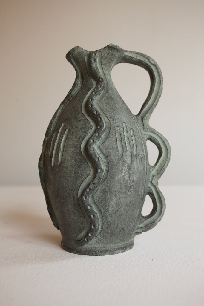 Brutalist Ceramic Partenon Jug