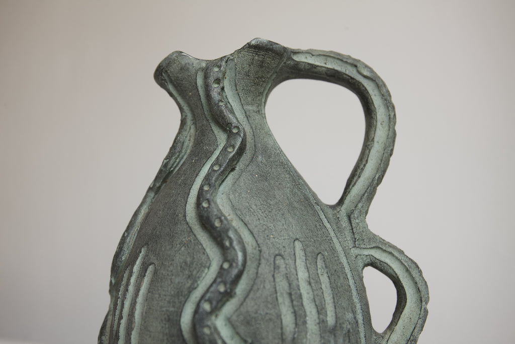 Brutalist Ceramic Partenon Jug