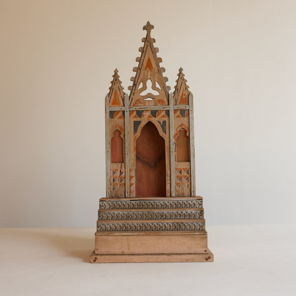 Gothic Revival Wooden Reliquary