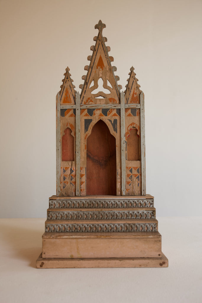Gothic Revival Wooden Reliquary