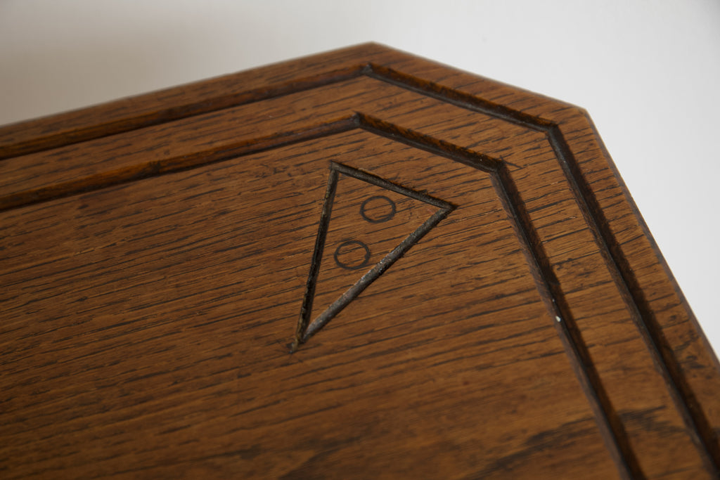 Oak Engraved Side Table