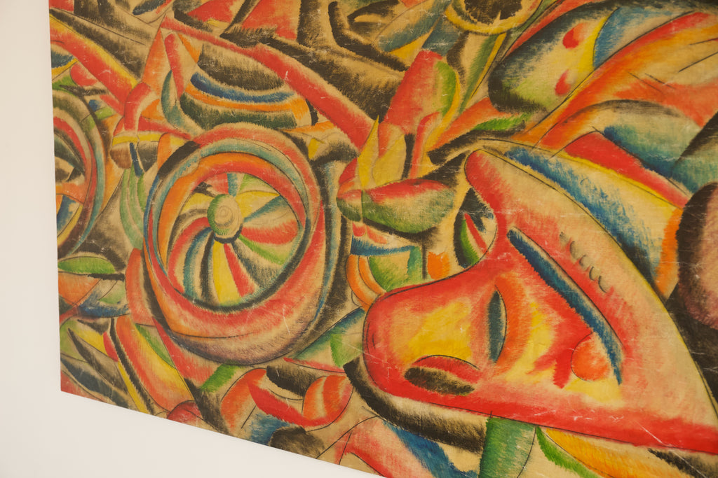 Italian Futurist Oil on Canvas, Artist Unknown.