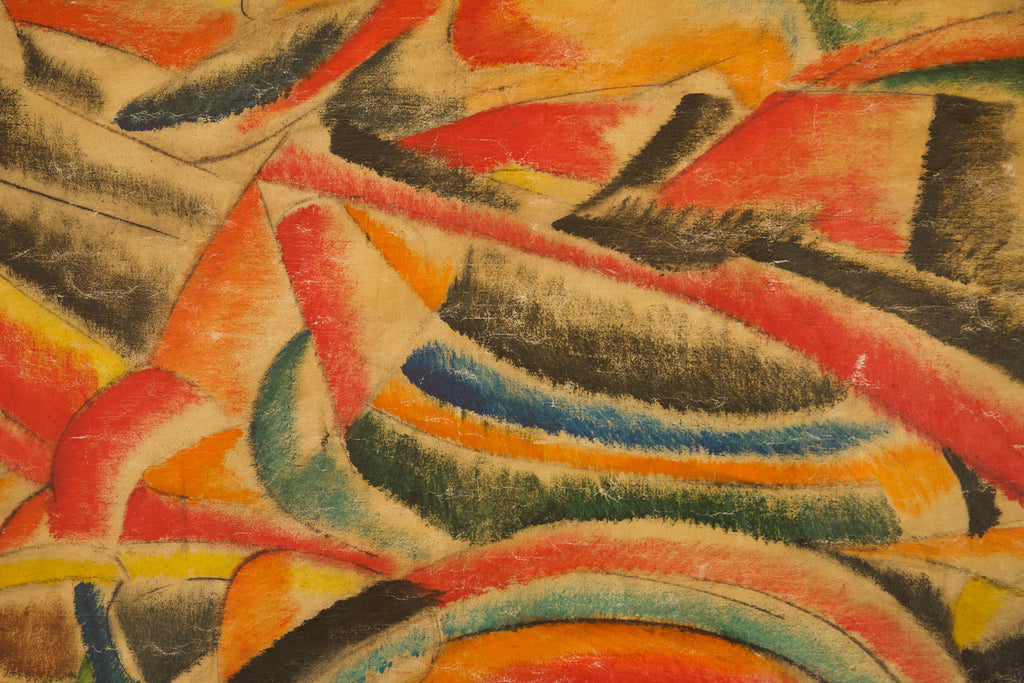 Italian Futurist Oil on Canvas, Artist Unknown.
