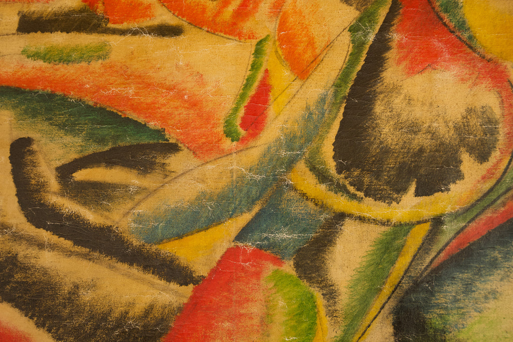 Italian Futurist Oil on Canvas, Artist Unknown.