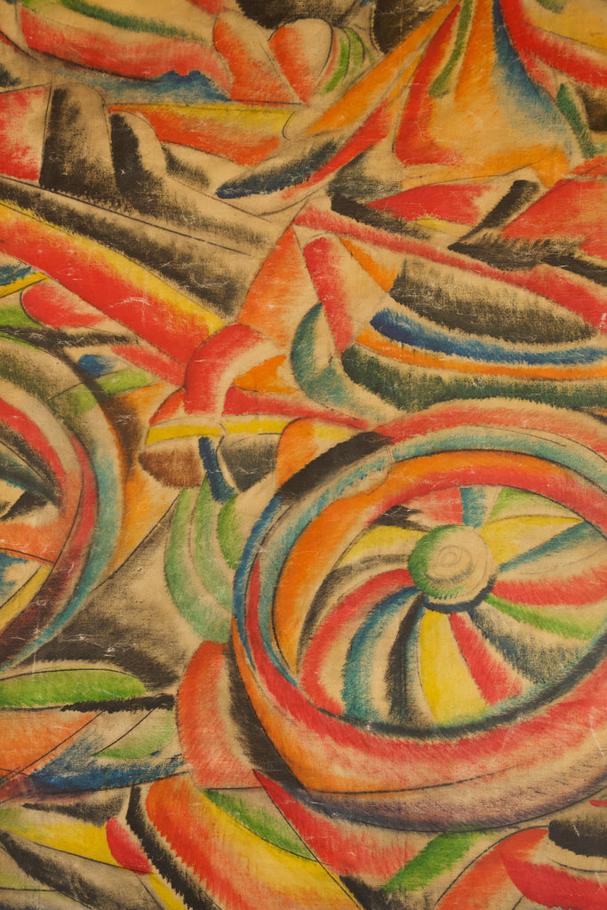 Italian Futurist Oil on Canvas, Artist Unknown.