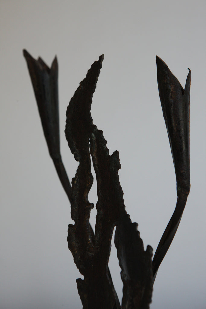 Pair of Metalwork Candlesticks