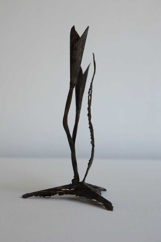 Pair of Metalwork Candlesticks