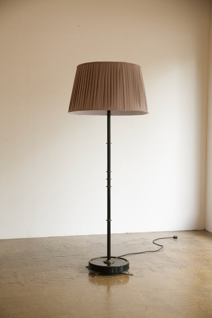 French Mixed Metal Standard Lamp