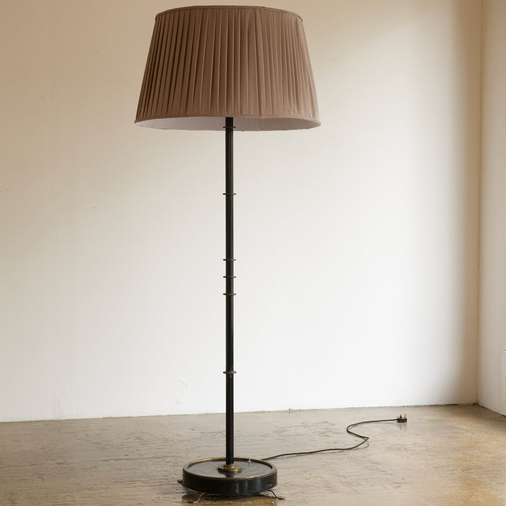 French Mixed Metal Standard Lamp