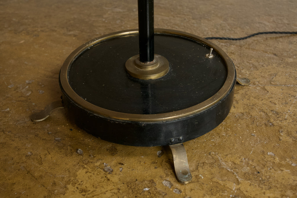French Mixed Metal Standard Lamp