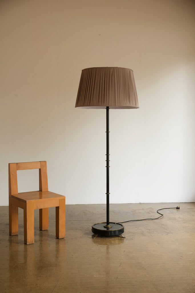 French Mixed Metal Standard Lamp