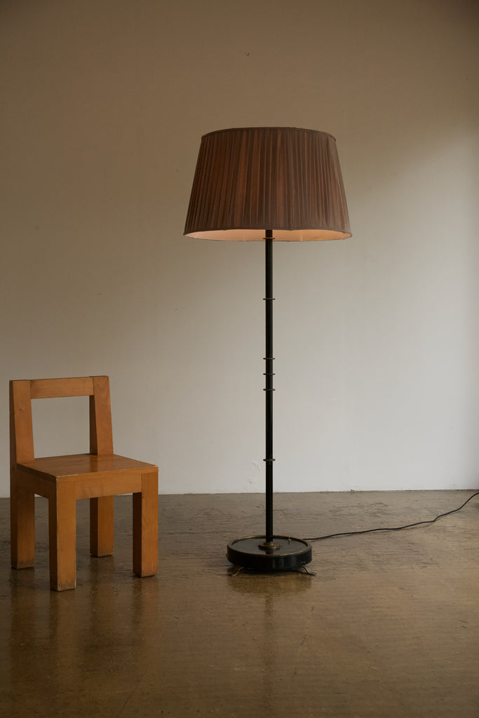 French Mixed Metal Standard Lamp