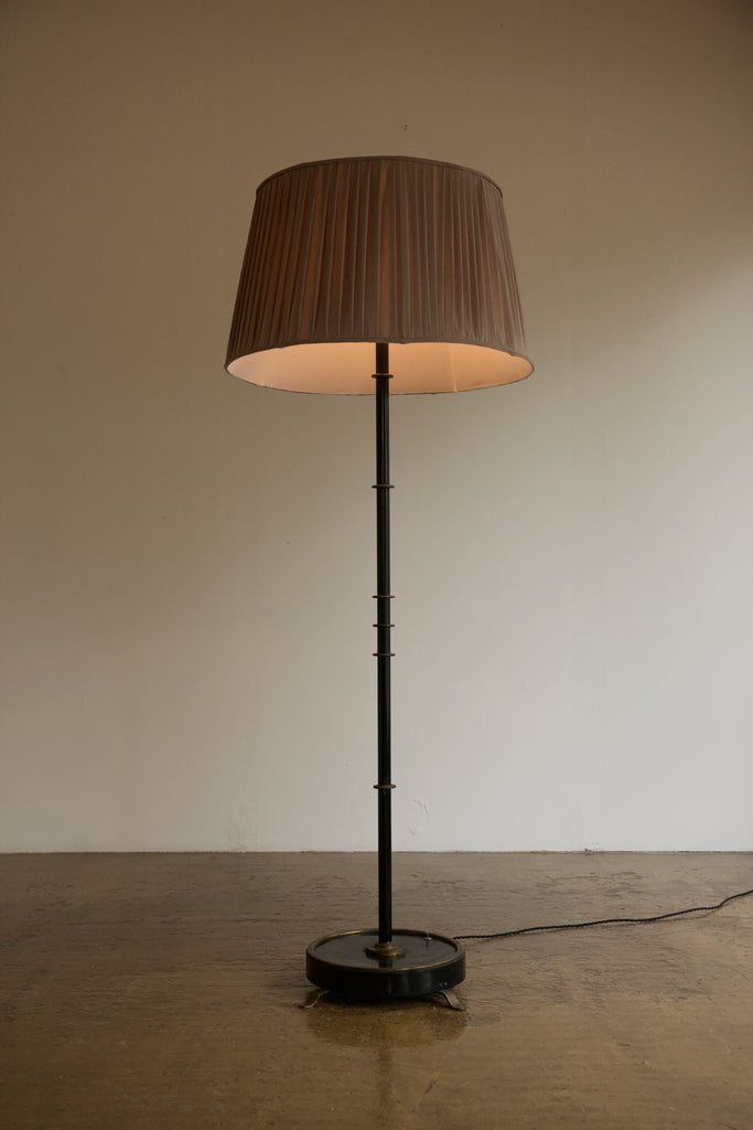 French Mixed Metal Standard Lamp