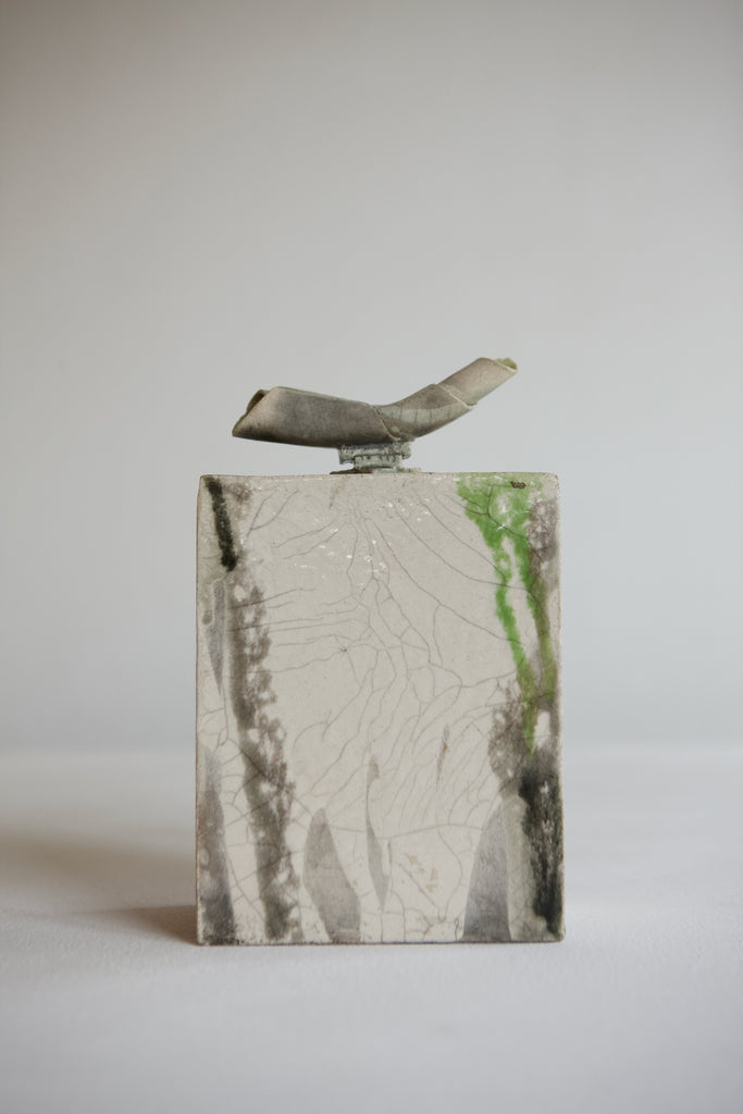 Raku Lidded Jar