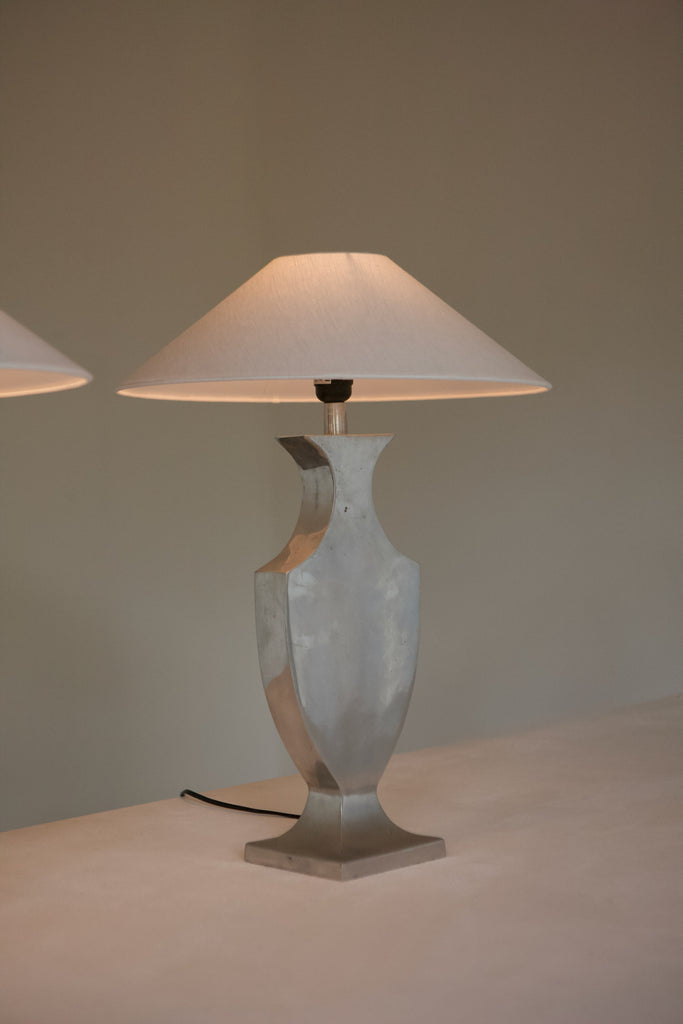 Pair of Metal Table Lamps