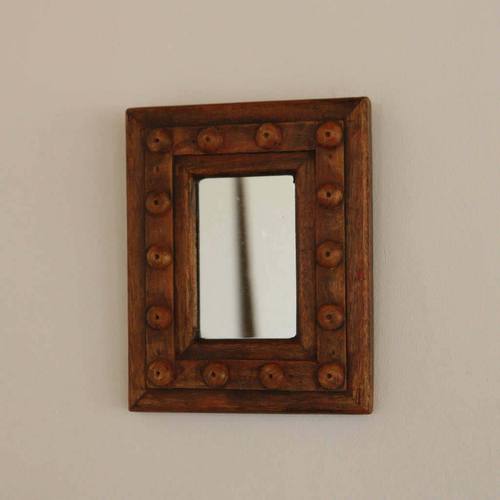 Hand Carved Mirror