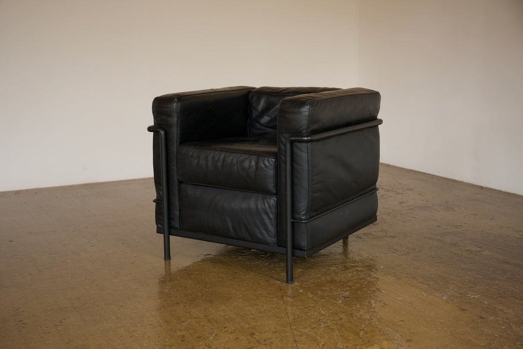 LC2 Leather Armchair, Le Corbusier, Perriand. & Jeanneret for Cassina