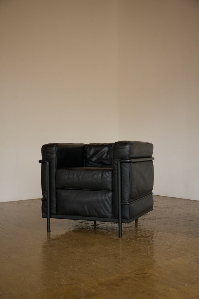 LC2 Leather Armchair, Le Corbusier, Perriand. & Jeanneret for Cassina