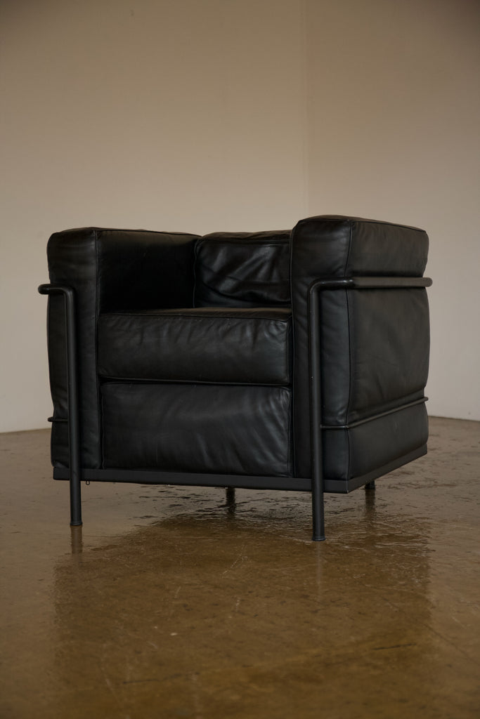 LC2 Leather Armchair, Le Corbusier, Perriand. & Jeanneret for Cassina