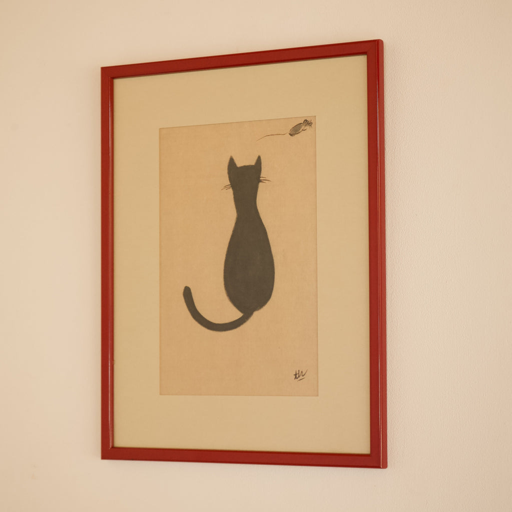 Cat and Mouse, Watercolour