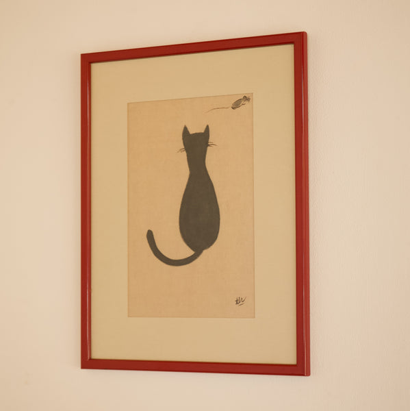 Cat and Mouse, Watercolour