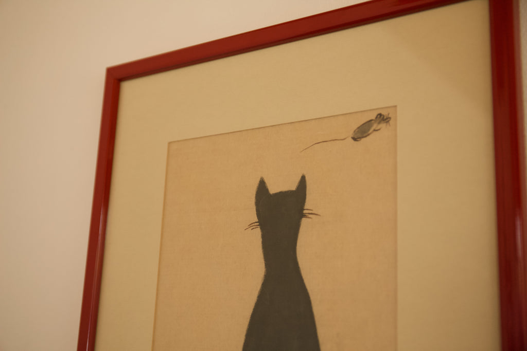 Cat and Mouse, Watercolour