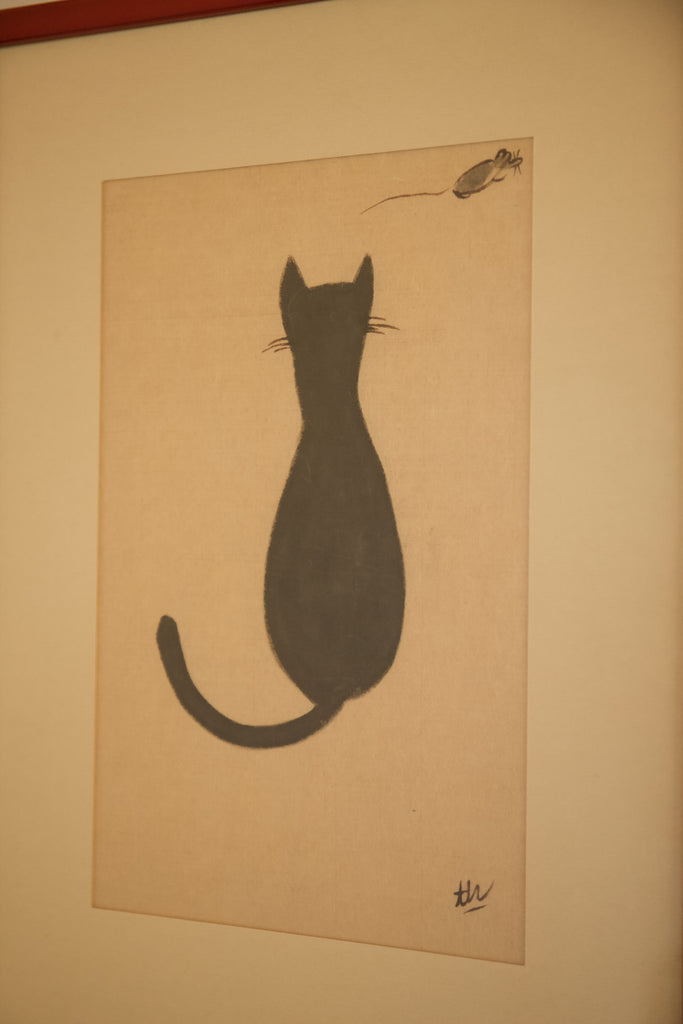 Cat and Mouse, Watercolour