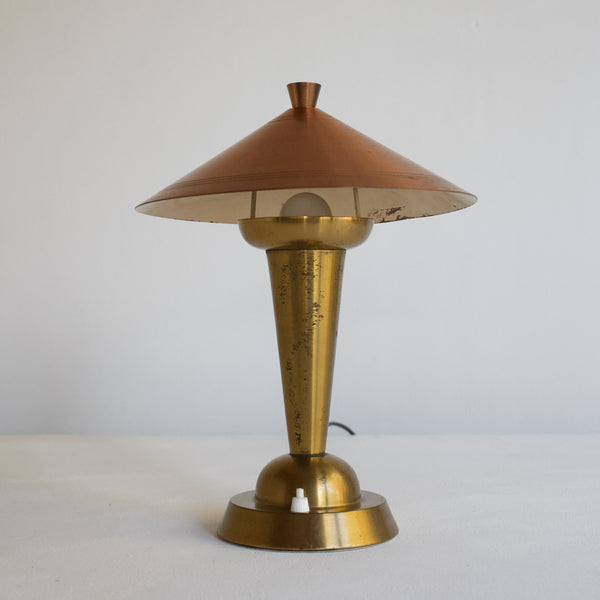 Copper and Brass Table, 1930's by Gersyl