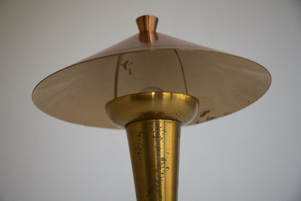 Copper and Brass Table, 1930's by Gersyl