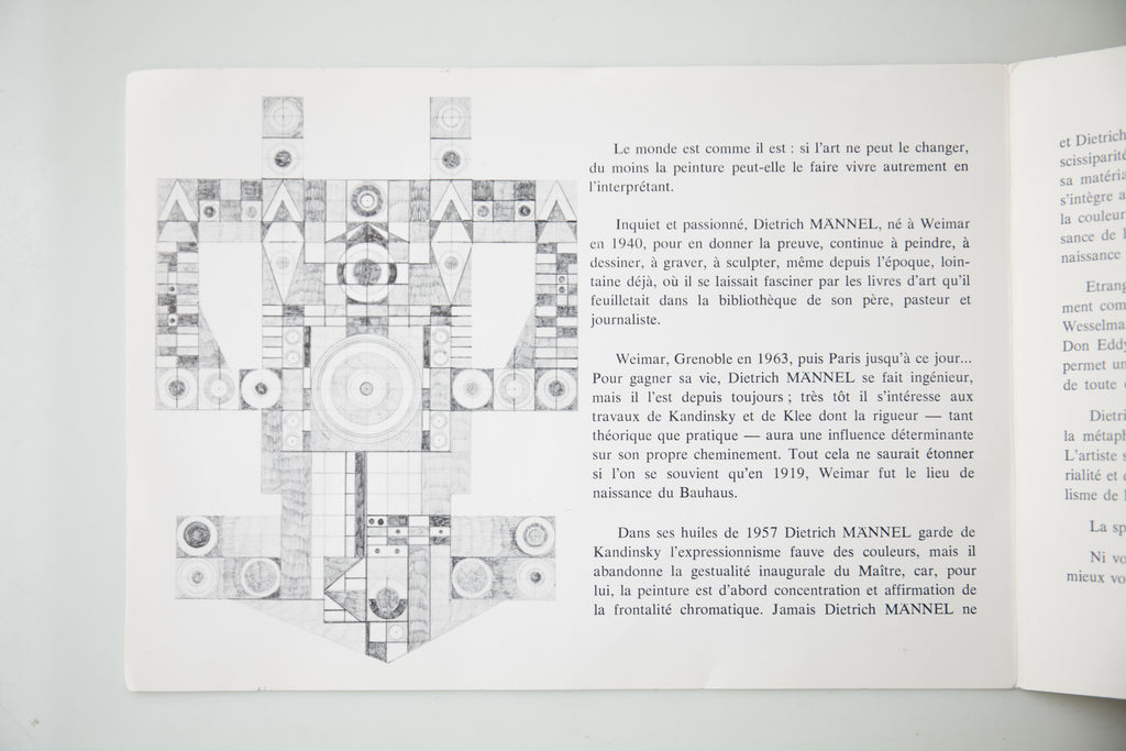 Dietrich Männel (1940-2011) Oil on Canvas 1978