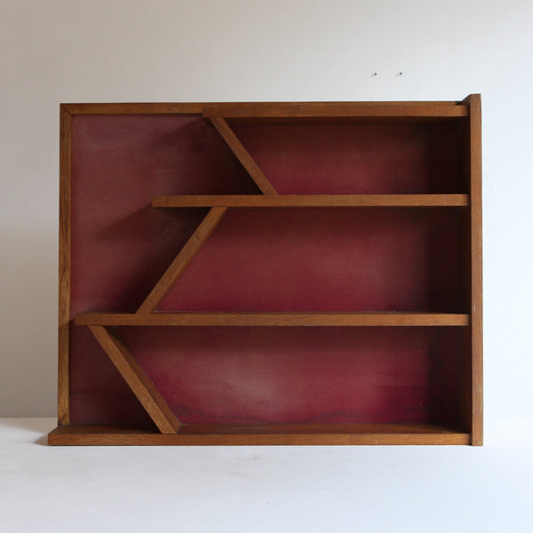 Oak Asymmetric 1960's Shelving