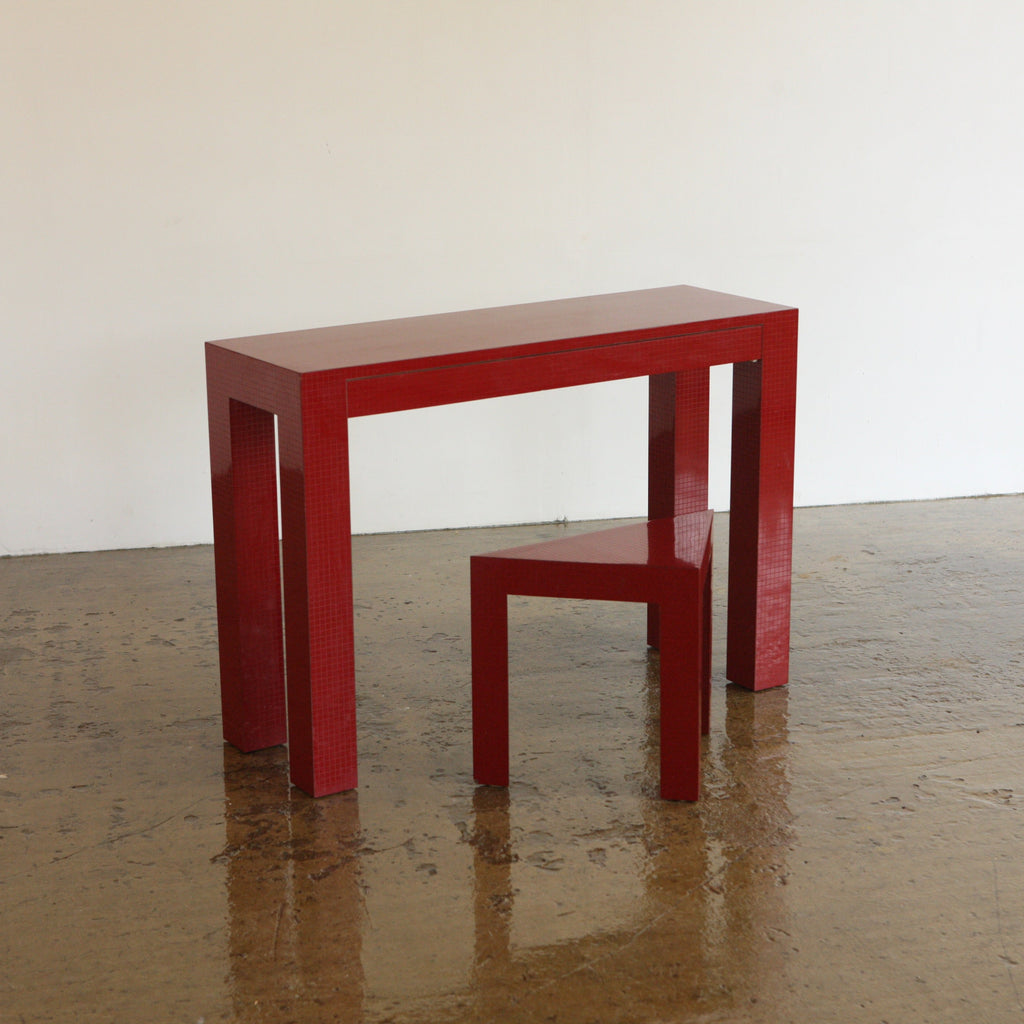 Post-modern Console and Stool