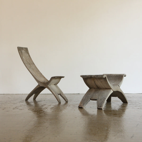 Occasional Chair and Stool